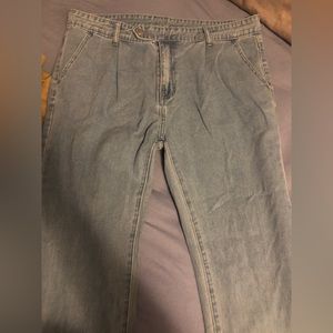 Men Washed Straight Leg Jeans (Light washed)